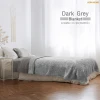 ผ้าห่มขนนุ่ม Dark Grey (3.5 ฟุต)