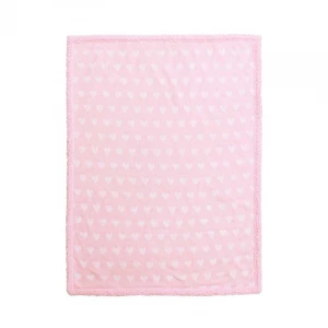 ผ้าห่ม Mini Heart สีชมพู