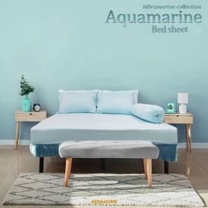 ผ้าปูที่นอน Aquamarine (5 ฟุต)