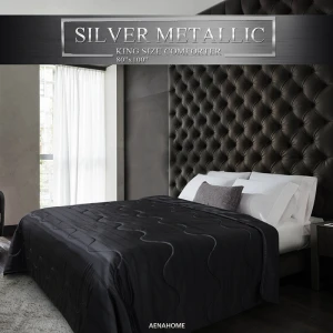 ผ้าห่มนวม Silver Metallic