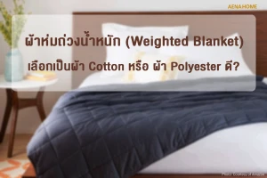 ผ้าห่มถ่วงน้ำหนัก (Weighted Blanket) เลือกเป็นผ้า คอตตอน (Cotton) หรือ ผ้าโพลีเอสเตอร์ (Polyester) ดี?