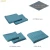 ชุดผ้าปูที่นอน Luxury สีฟ้า
