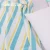 ผ้าคลุมเตียง /ผ้าห่มซีนิวลายริ้วฟ้าเหลืองขาว